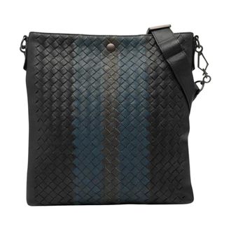Bottega Veneta Pre-owned Stijlvolle Leren Crossbody Tas - Dames - Pre-owned - Zwart - Maat: ONE Size Leer