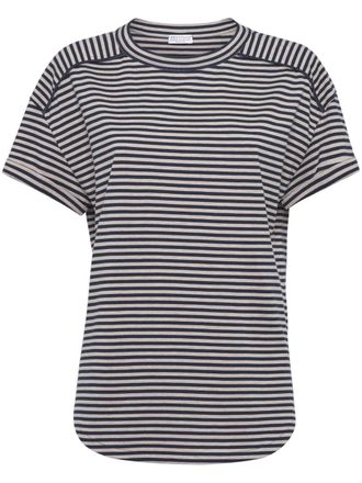 Brunello Cucinelli T-shirt a righe - Toni neutri