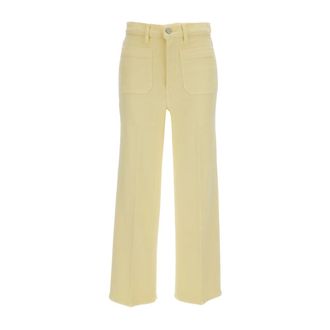 Frame Denim Straight Jeans - female - Frame - Straight Fit Jeans - Yellow - W24 - Jeans