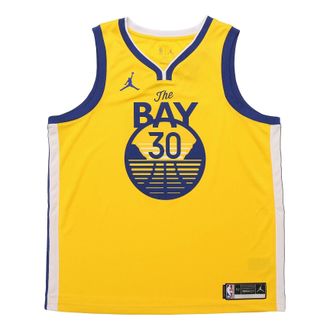 Nike Jordan Air Jordan NBA Stephen Curry Warriors Statement Edition 2020 Swingman Jersey Yellow CV9477-729