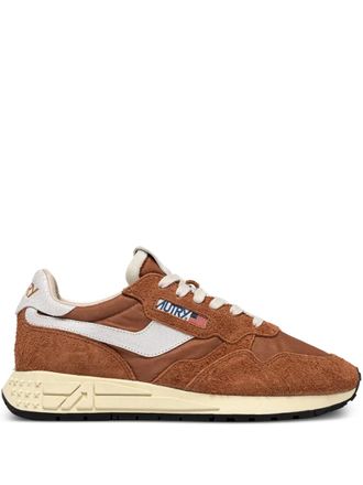 Autry suede panelled sneakers - women - Calf Suede/Fabric/Fabric/Rubber - 40 - Brown