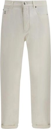Brunello Cucinelli Uomo, Jeans, Bianco, S, new