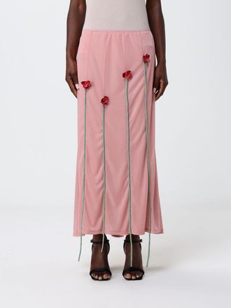 Moschino Gonna midi Moschino Couture in jersey con fiori applicati