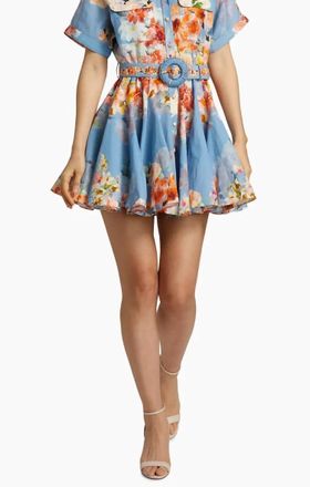 Hemant & Nandita Saba Short Dress In Blue
