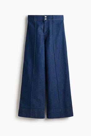 H&M Wide High Ankle Jeans in Blue at Nordstrom, Size 12