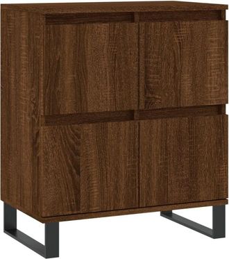 vidaXL Aparador madera contrachapada marrón roble 60x35x70 cm Vidaxl