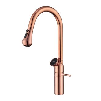OEM Grifo De Cocina Con Rociador Extra&iacute;ble, Grifo Mezclador De Cocina Con Pantalla Led De Temperatura Y Rociador Emergente De 3 Modos, Grifo De Fregadero 