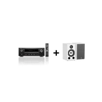 Denon Pack Amplificador Y Altavoces - Denon / Triangle - Dra-900h Y Br03 - Amplificador Negro - Altavoces Blancos - Hifi