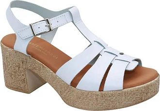 Eric Michael Womens Joni Wedge Sandal In White