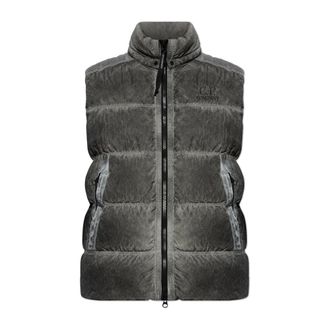 C.P. Company Donsjas - Heren - Bodywarmers - Grijs - M - Leer - Jassen
