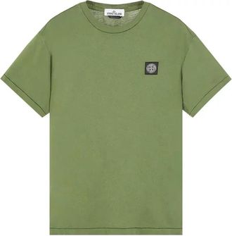 Stone Island Logo Patch T-shirt Sage 101524113-V0055