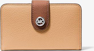 Michael Kors MK Pop Charm Medium Pebbled Leather Wallet