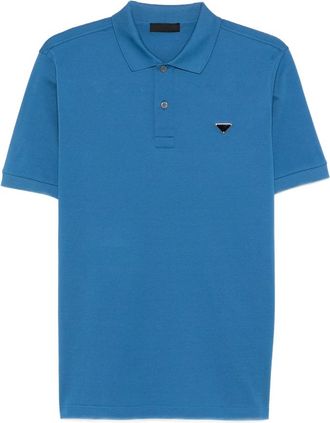 Prada Triangle-logo Polo Shirt