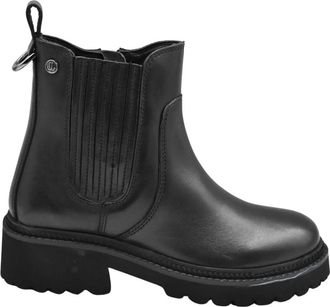 Janet & Janet Chelsea Boots - Dames - Chelseaboots - Zwart - 37 EU - Leer - Schoenen
