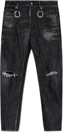 Dsquared2 Jeannsy Bro Jeans - Heren - Slim Fit Jeans - Zwart - 2XL - Katoen - Jeans