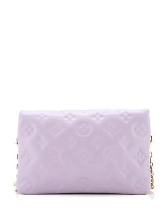 Louis Vuitton Coussin Pochette Monogram Embossed Lambskin crossbody bag - Paars