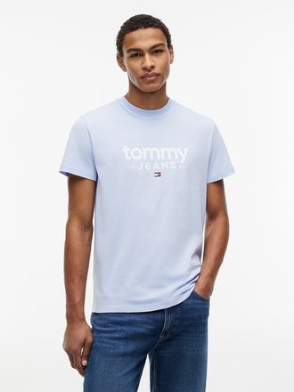 Tommy Hilfiger Mens Tommy Jeans Logo Slim Fit T-Shirt - Blue - XXL