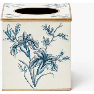 Mrs. Alice Floral Tole Tissue Box in Blue at Nordstrom