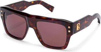 Balmain B Zonnebril - Dames - Zonnebrillen - Bruin - 56 MM - Accessoires