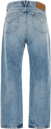 Versace Mens Denim Jeans Lightblue Exterior: Cotton