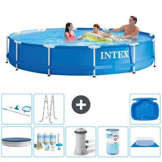 Intex Piscina Con Estructura Redonda - 366x76 Cm - 7-piezas S41576