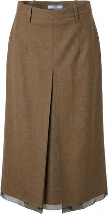 Prada Wool Midi Skirt