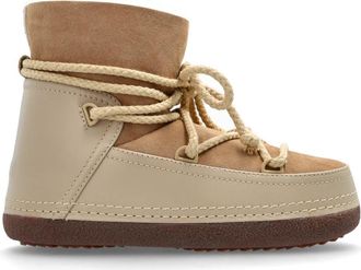 INUIKII Klassieke sneeuwlaarzen - Dames - Winterlaarzen - Beige - 36 EU - Leer - Schoenen