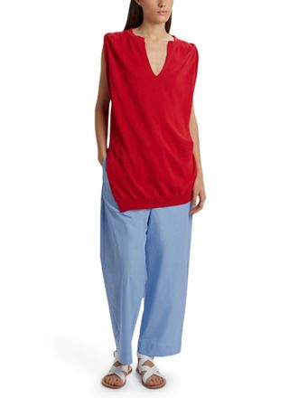 PDR Phisique Du Role Sleeveless V-Neck Top with Ribbed Hem