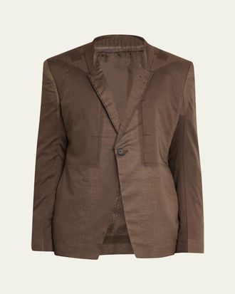 Rick Owens Slim-Fit Cotton Blazer