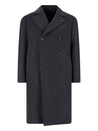 Tagliatore Cappotto Doppiopetto In Lana Vergine E Cashmere