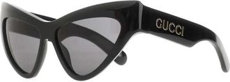 Gucci Geometrische Cat-Eye Zonnebril - Dames - Zonnebrillen - Zwart - ONE Size - Accessoires