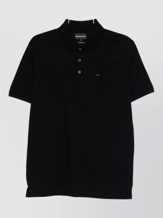 Emporio Armani cotton logo short-sleeve polo shirt