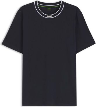 BOSS Cotton T-shirt with logo crew neck