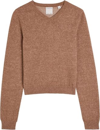 Calvin Klein Maglione Celia con scollo a V - Marrone