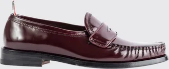 Thom Browne Mocassino Penny in pelle di vitello con flag tricolore