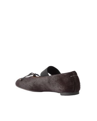 Maison Margiela Pony Hair Ballet Flat - Brown