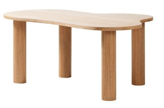 Nordlys Scandinavian Solid Wood Coffee Table in Brown