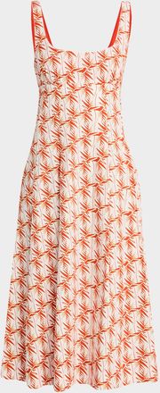 Diane Von Fürstenberg Thalia Sleeveless Scoop-Neck Midi Dress