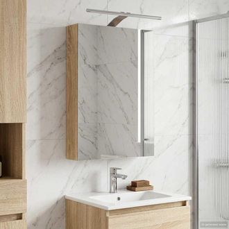 vidaXL Vidaxl Mobiletto Per Specchio Da Bagno Rovere Sonoma