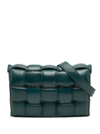 Bottega Veneta 2012-2025 Nappa Intrecciato Padded Cassette crossbody bag - women - Nappa Leather - One Size - Green
