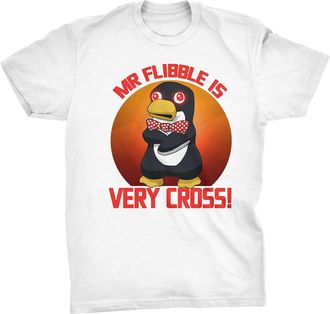 Generic Mr Flibble is Very Cross Funny Red Dwarf Inspired T-Shirt (White, L)