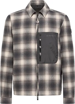 Moncler Moncler Cornisello Cotton Down Shirt Jacket, Men, Multicolor, Size: 0