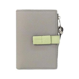 Loewe Pre-owned Wallets, female, Gray, Size: ONE SIZE Pre-owned Calf Leather Compact Wallet