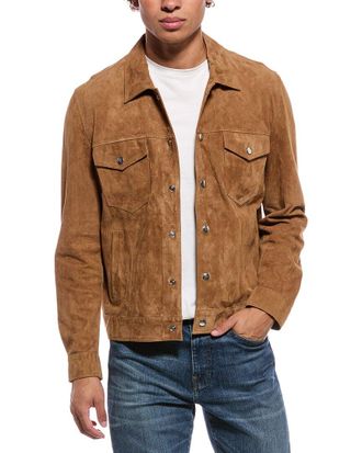 Eleventy Suede Shirt Jacket