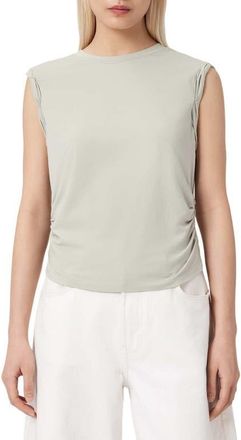 AllSaints West Side Ruched Tank in Mint Green at Nordstrom, Size X-Small
