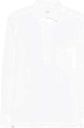 Lardini Casual Shirts - Heren - Casual Overhemden - Wit - XL - Overhemden