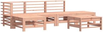vidaXL 6 Piece Garden Lounge Set Solid Wood Douglas vidaXL