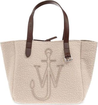 J.W.Anderson Belt Tote - Dames - Shoppers - Beige - ONE Size - Wol - Tassen