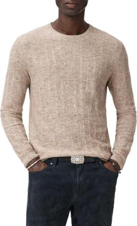 John Varvatos Baiso Crewneck Sweater in Ivory at Nordstrom, Size X-Large