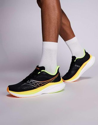 Saucony Endorphin Speed 5 - Scarpe da corsa nere e gialle-Nero